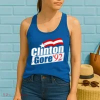 Retro Clinton Gore 1992 Election Women's Tank Top thumb 2