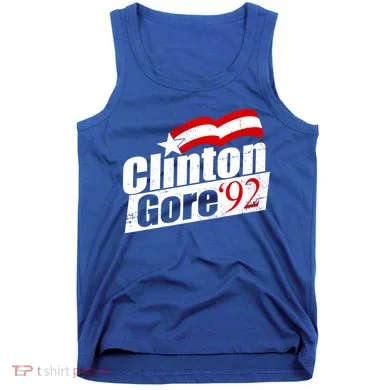 Retro Clinton Gore 1992 Election Tank Top