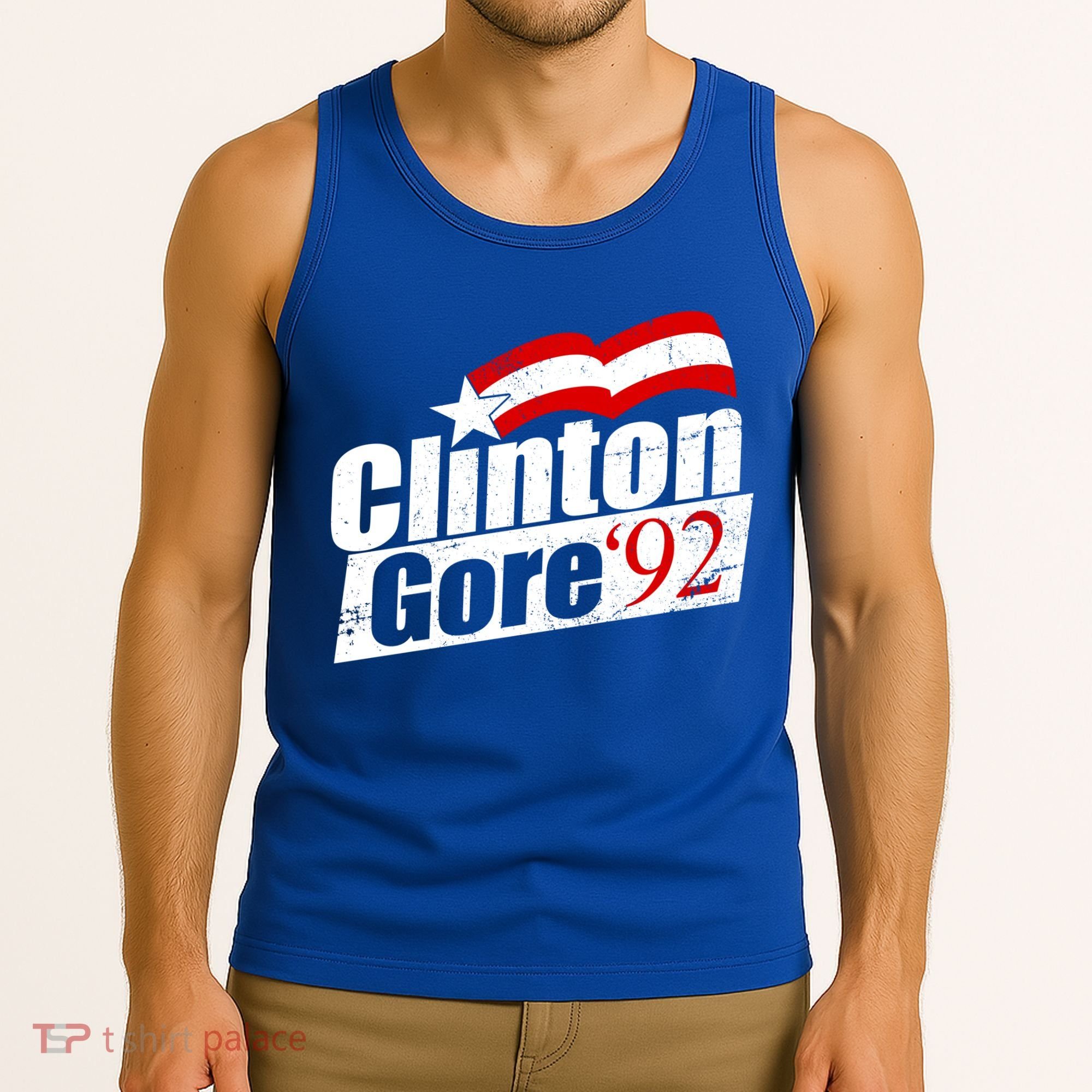 Retro Clinton Gore 1992 Election Tank Top