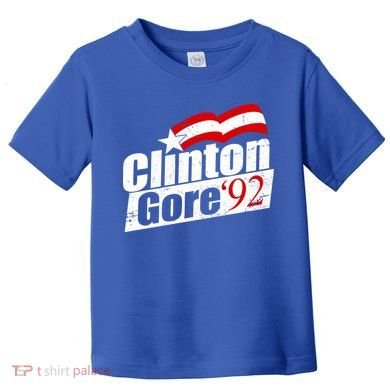 Retro Clinton Gore 1992 Election Toddler T-Shirt
