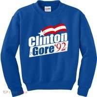 Retro Clinton Gore 1992 Election Kids Sweatshirt thumb 0
