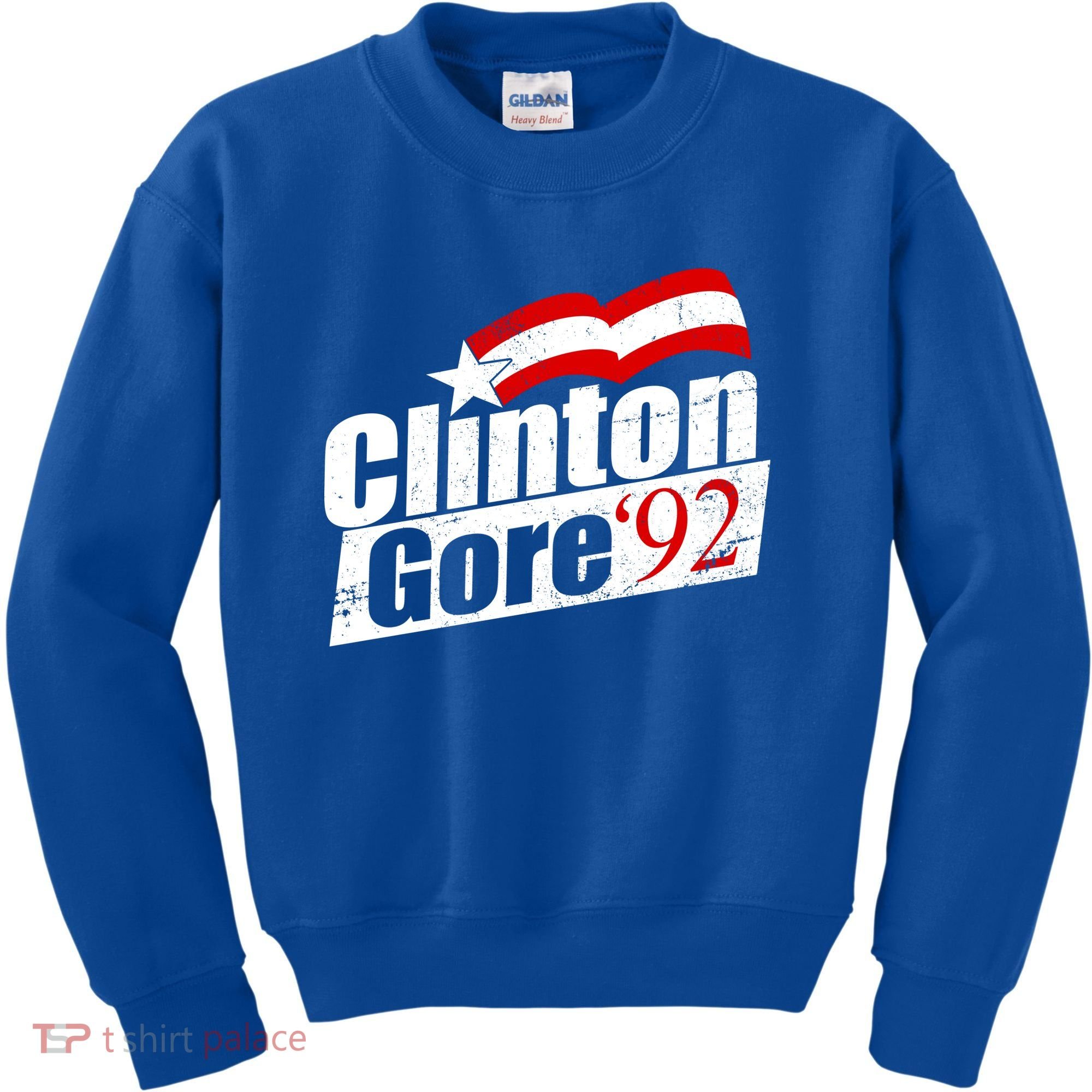 Retro Clinton Gore 1992 Election Kids Sweatshirt