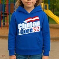Retro Clinton Gore 1992 Election Kids Hoodie thumb 3