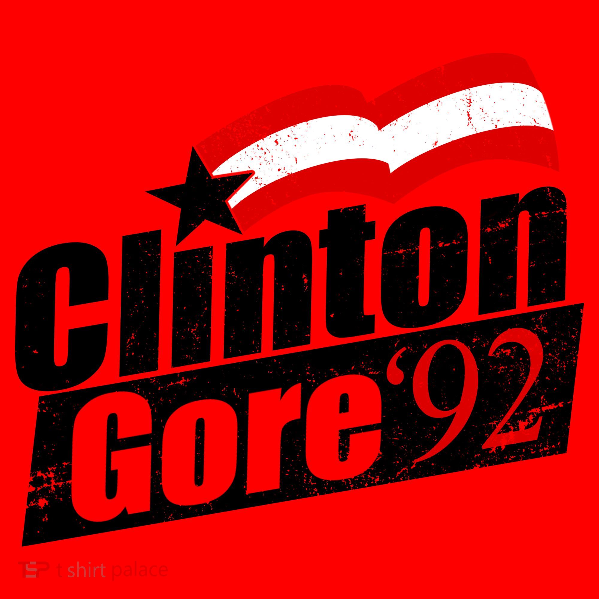 Retro Clinton Gore 1992 Election Santa Hat