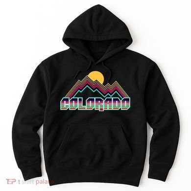 Retro Colorado Mountain Logo Hoodie