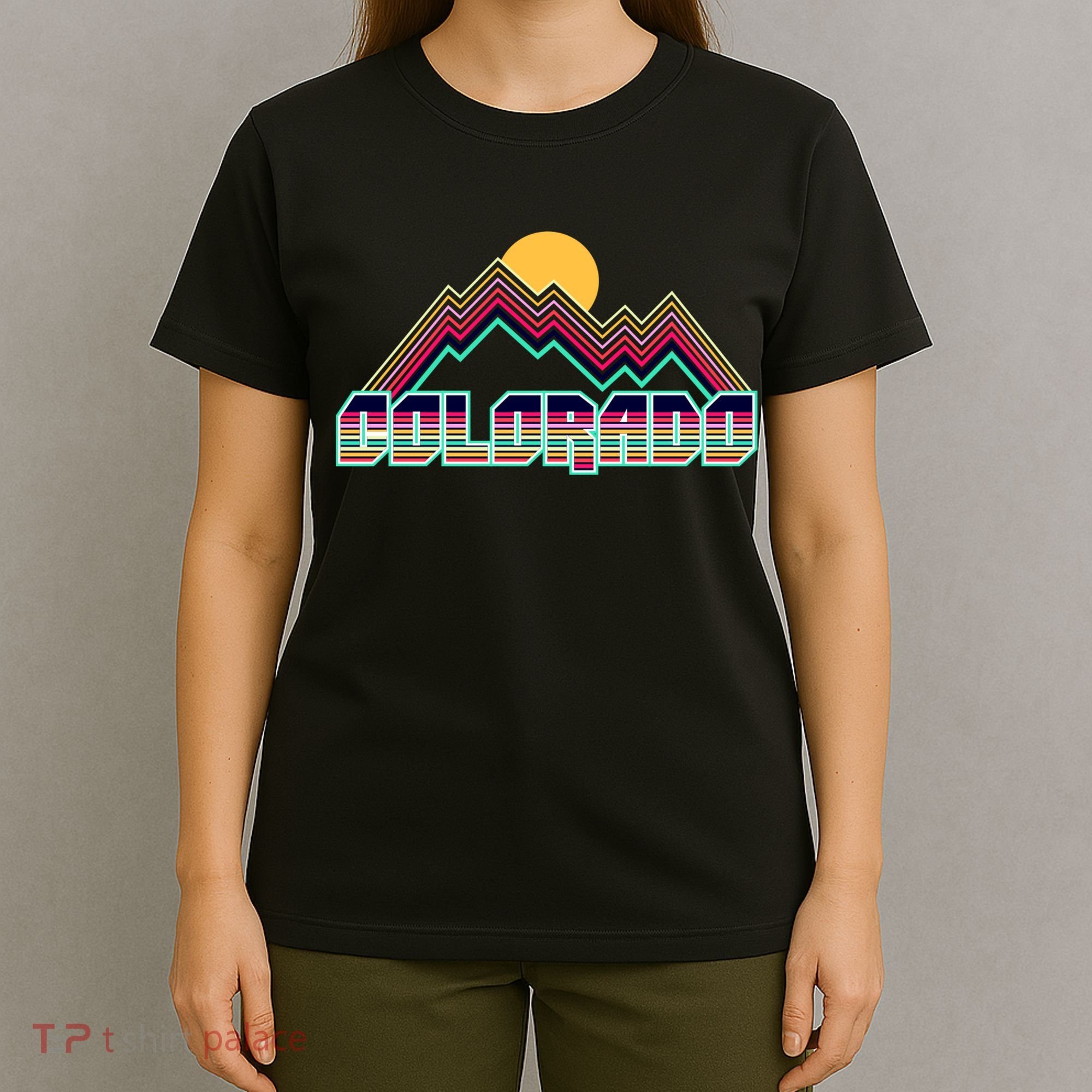 Retro Colorado Mountain Logo T-Shirt