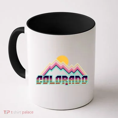 Retro Colorado Mountain Logo Coffee Mug