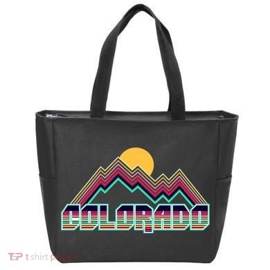 Retro Colorado Mountain Logo Tote Bag