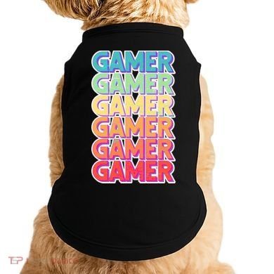 Retro Colorful Gamer Doggie Tank