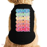 Retro Colorful Gamer Doggie Tank thumb 0