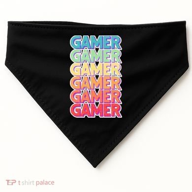 Retro Colorful Gamer USA-Made Doggie Bandana