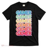 Retro Colorful Gamer T-Shirt thumb 0