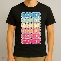 Retro Colorful Gamer T-Shirt thumb 3