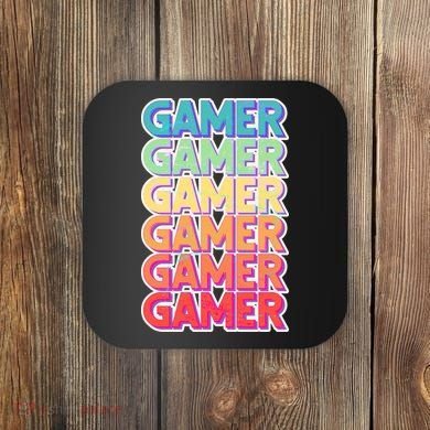 Retro Colorful Gamer Coaster