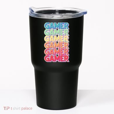 Retro Colorful Gamer Tumbler