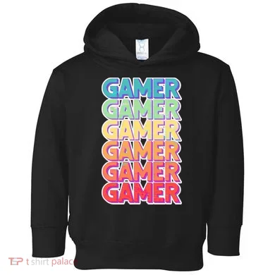 Retro Colorful Gamer Toddler Hoodie