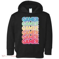 Retro Colorful Gamer Toddler Hoodie thumb 0