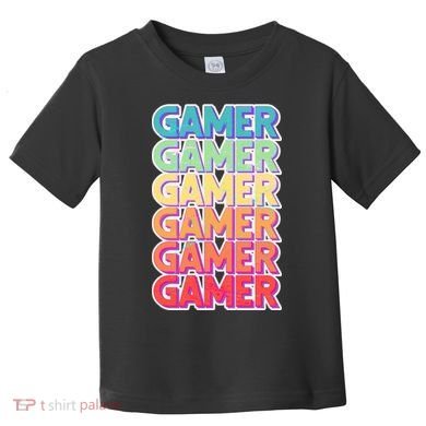 Retro Colorful Gamer Toddler T-Shirt