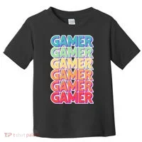 Retro Colorful Gamer Toddler T-Shirt thumb 0