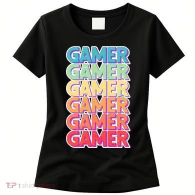 Retro Colorful Gamer Women's T-Shirt
