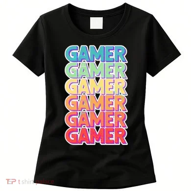 Retro Colorful Gamer Women's T-Shirt