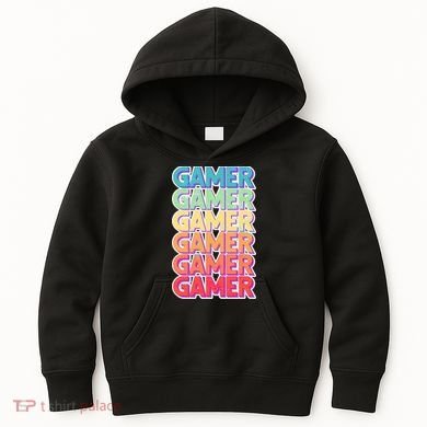 Retro Colorful Gamer Kids Hoodie