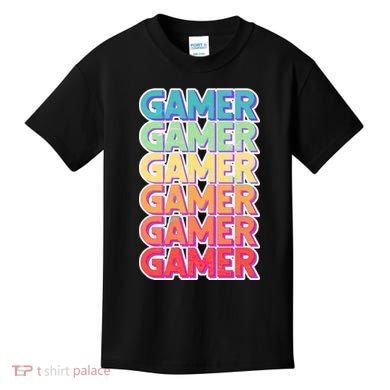 Retro Colorful Gamer Kids T-Shirt