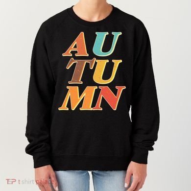 Retro Colors Autumn Letters  Women's Sweatshirt