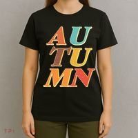 Retro Colors Autumn Letters  T-Shirt thumb 4