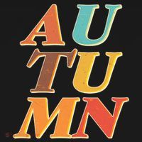 Retro Colors Autumn Letters  T-Shirt thumb 7