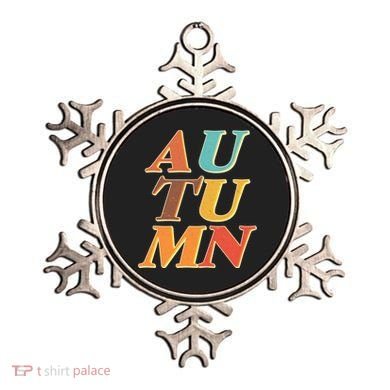 Retro Colors Autumn Letters  Ornament