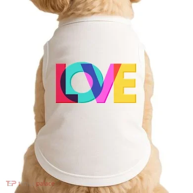 Retro Colors Love Doggie Tank