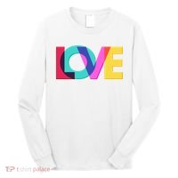 Retro Colors Love Long Sleeve Shirt thumb 0