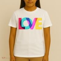 Retro Colors Love T-Shirt thumb 4