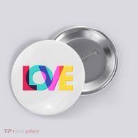 Retro Colors Love Button thumb 0