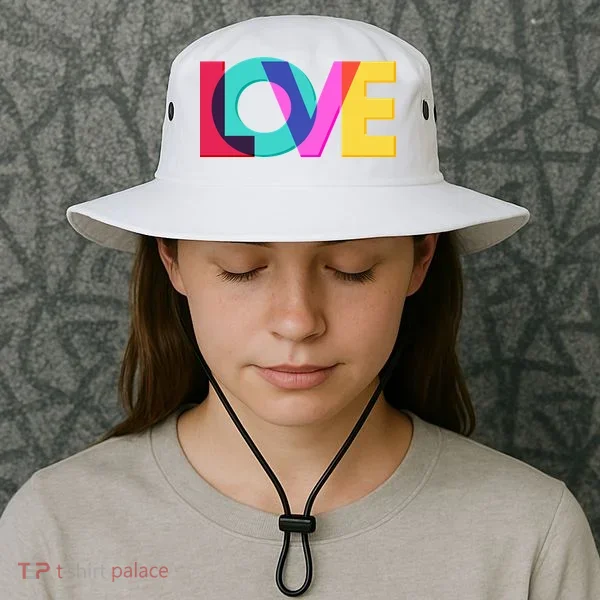 Retro Colors Love Bucket Hat