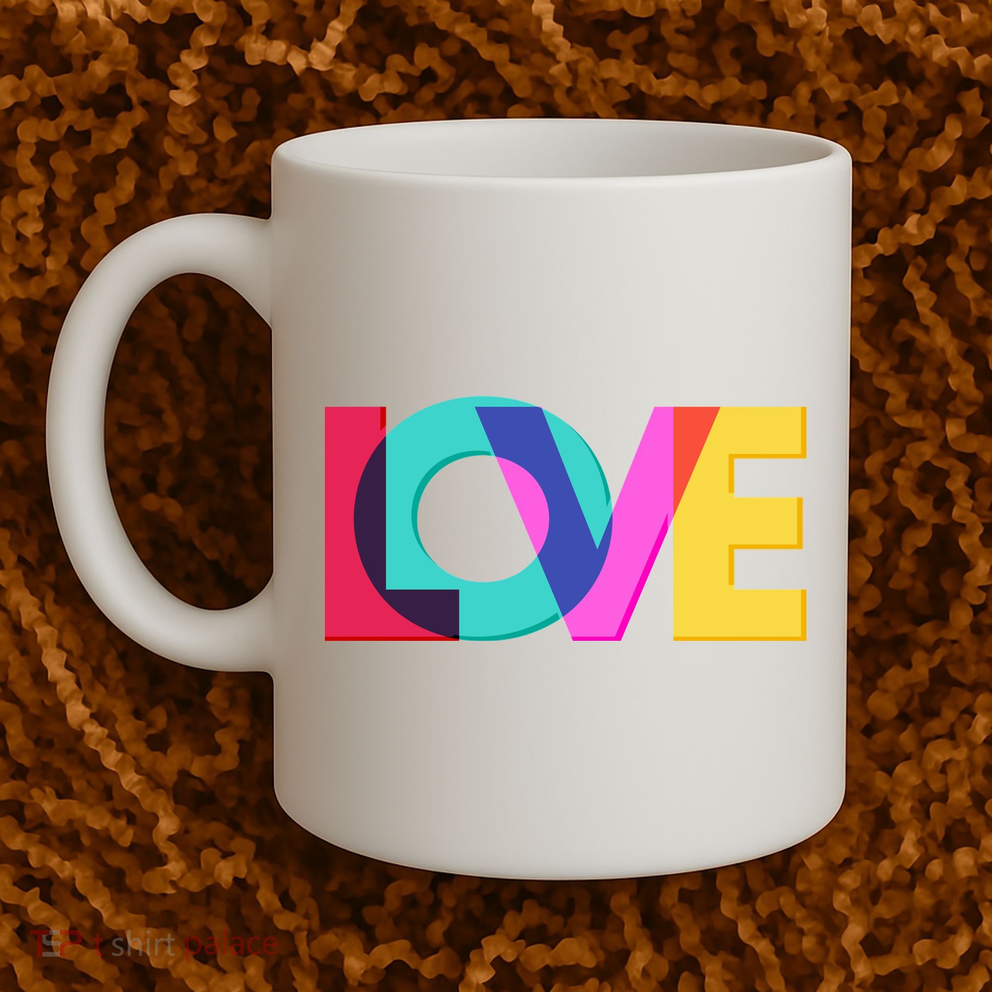 Retro Colors Love Coffee Mug