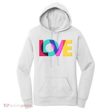 Retro Colors Love Women's Hoodie