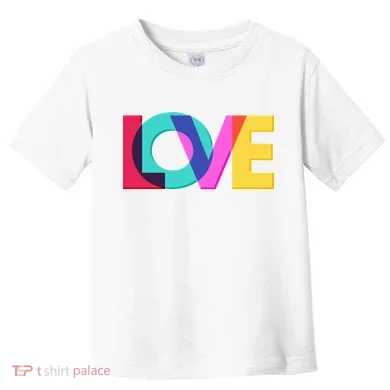 Retro Colors Love Toddler T-Shirt