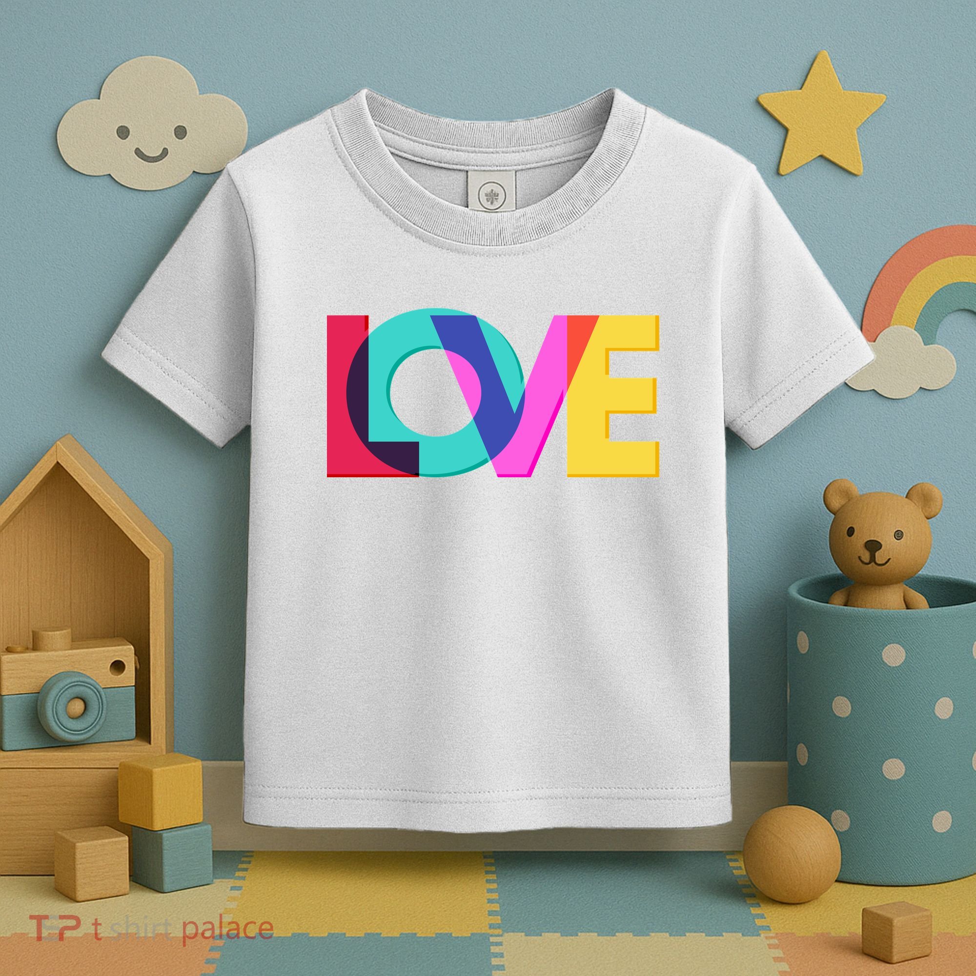 Retro Colors Love Toddler T-Shirt