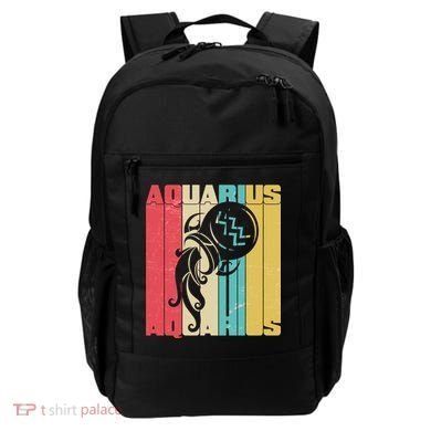 Retro Colors Zodiac Aquarius Backpack