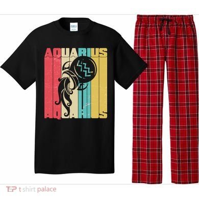 Retro Colors Zodiac Aquarius Pajama Set