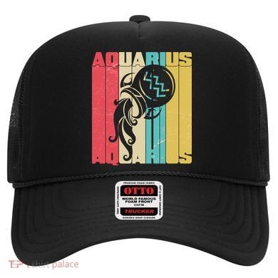 Retro Colors Zodiac Aquarius Hat