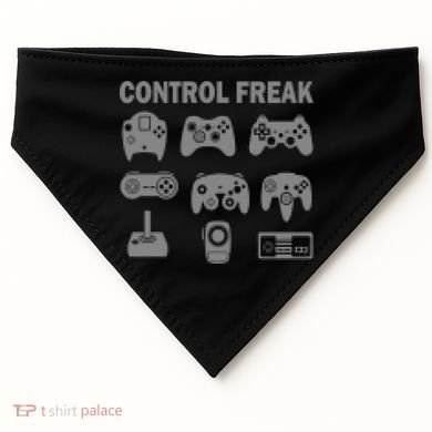 Retro Control Freak 8 Bit Gamer USA-Made Doggie Bandana