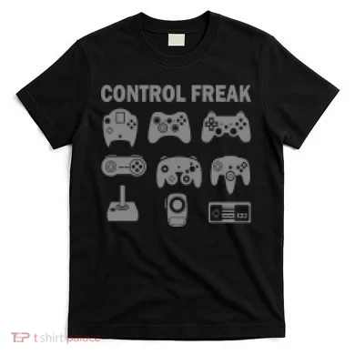 Retro Control Freak 8 Bit Gamer T-Shirt