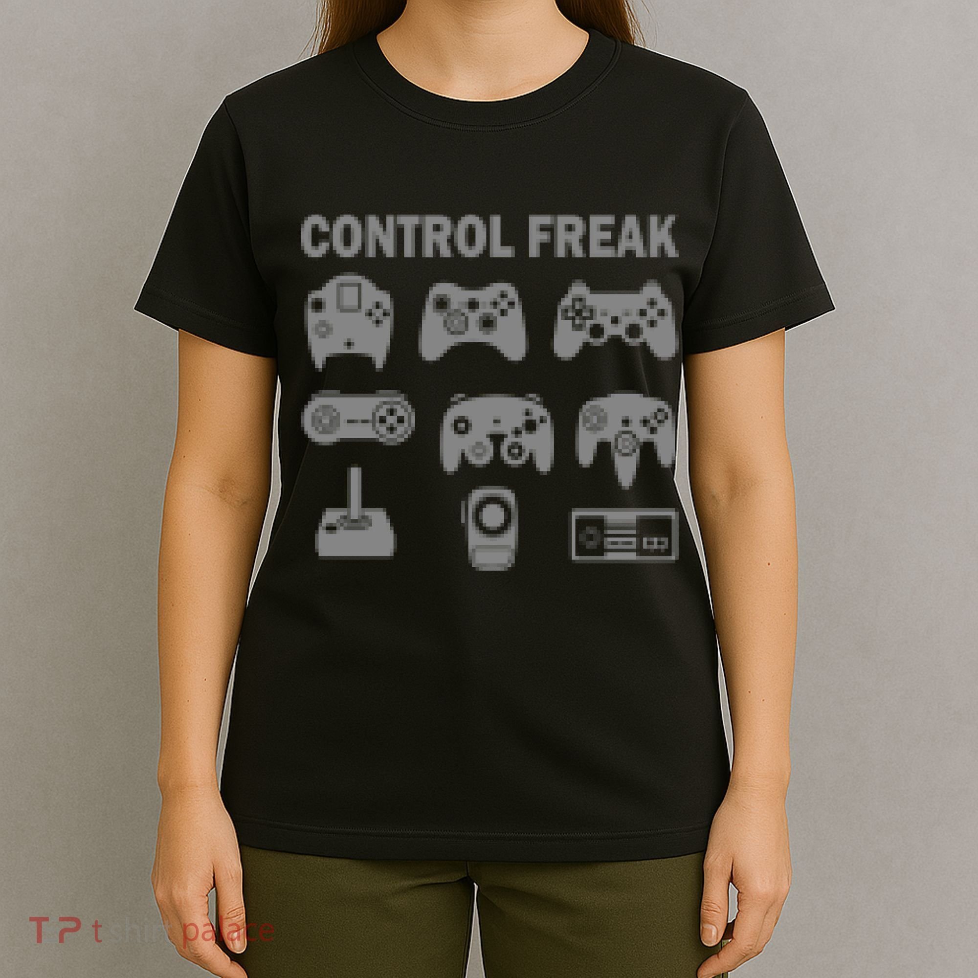 Retro Control Freak 8 Bit Gamer T-Shirt