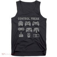 Retro Control Freak 8 Bit Gamer Tank Top thumb 0
