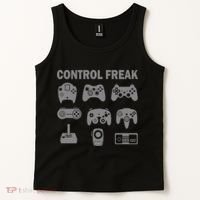 Retro Control Freak 8 Bit Gamer Tank Top thumb 2