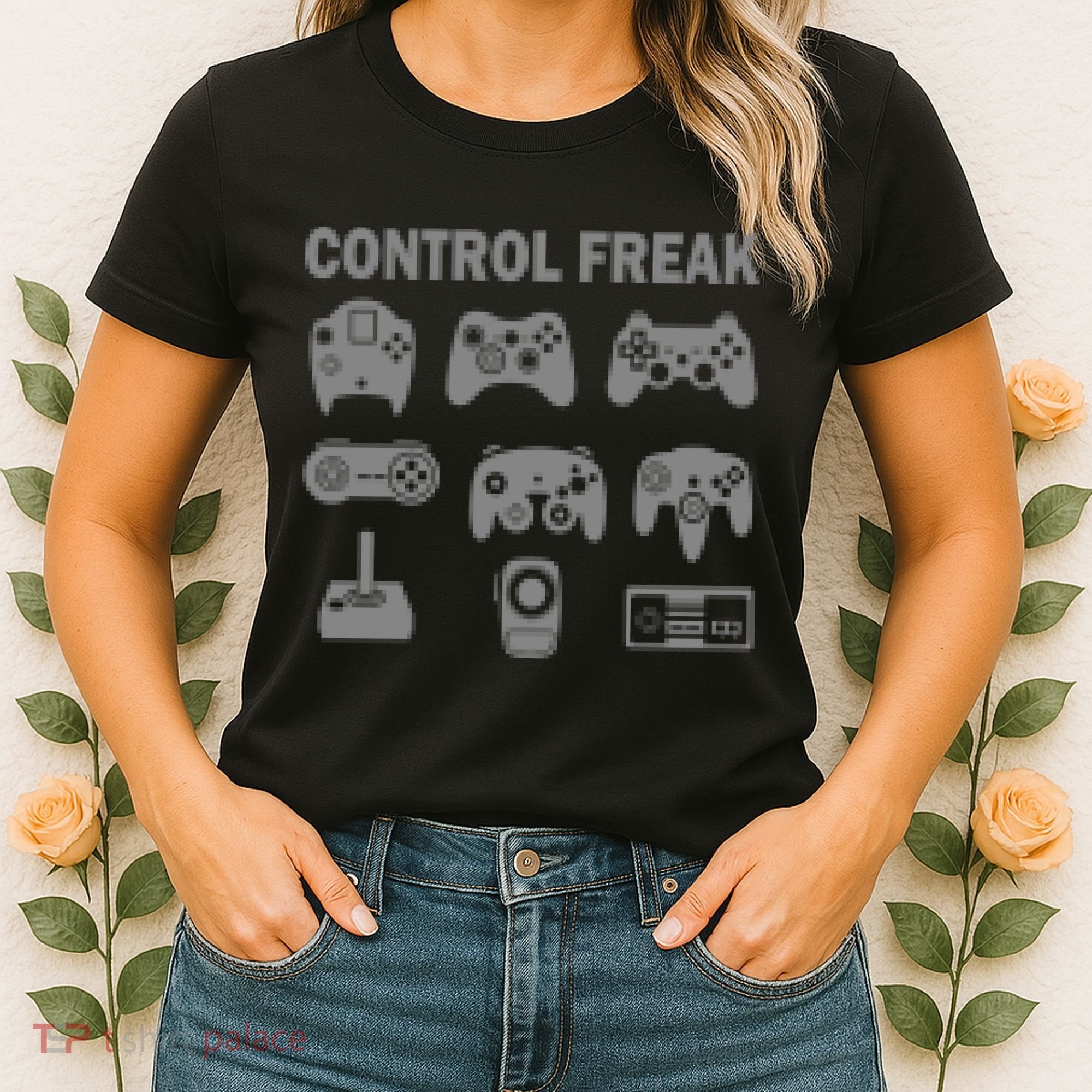 Retro Control Freak 8 Bit Gamer Women's T-Shirt