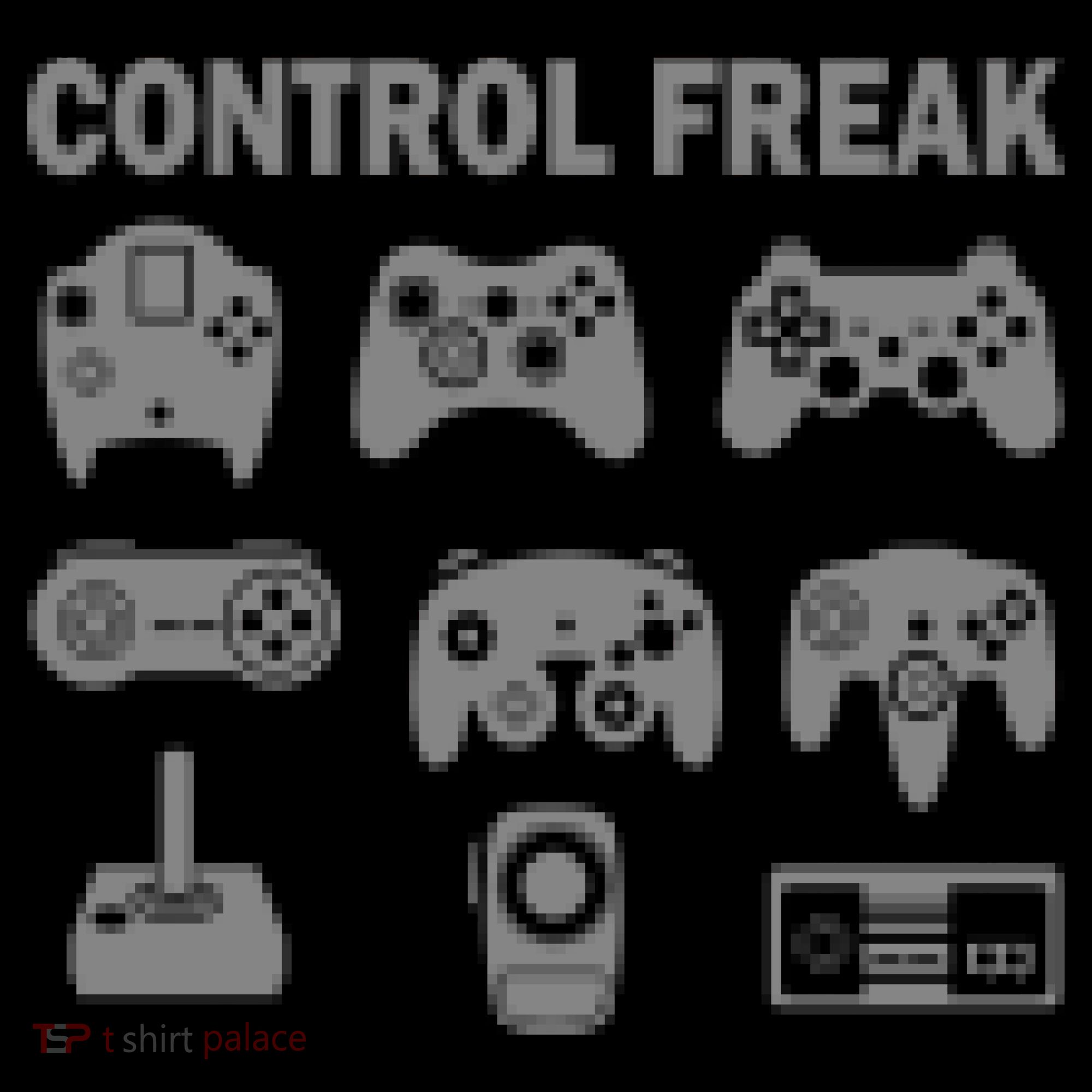 Retro Control Freak 8 Bit Gamer Kids Long Sleeve Shirt